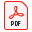 Adobe PDF icon for link